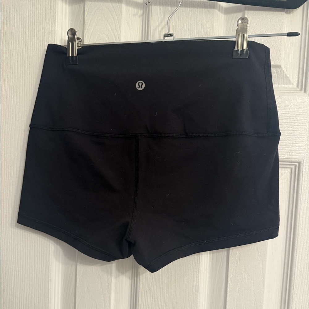 Lululemon Black High-Waisted Shorts